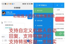功能强大的在线客服系统 多商户AI智能H5客服源码 机器人自动聊天多坐席网站IM即时聊天室